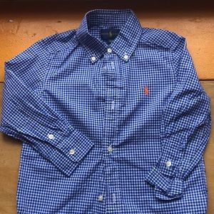 Boys Checkered Long Sleeve